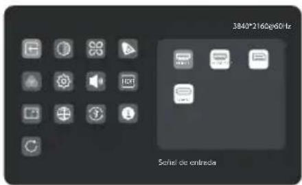 Alogic Clarity 6K Touch 32C6KPDTF - Menú OSD - 2