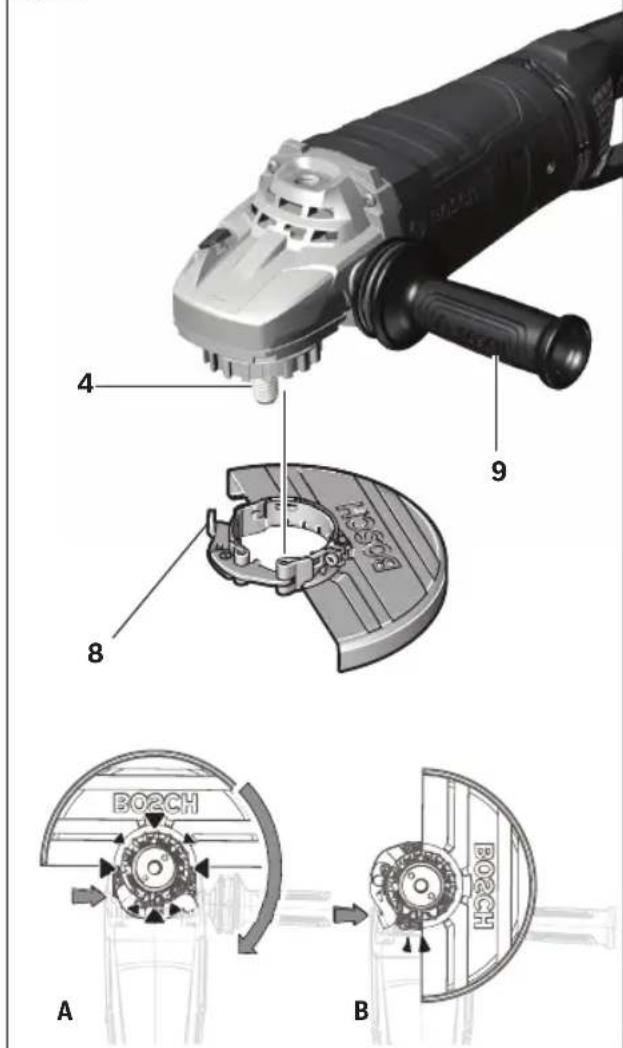 BOSCH GWS 25-230 JR Professional - Assembly - 1