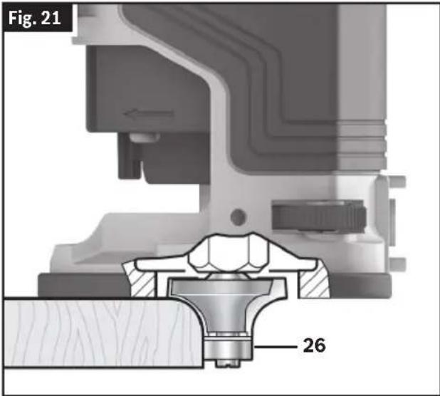 BOSCH GOF 13-25 Professional - Fonctionnement de l'outil - 1
