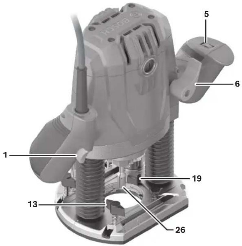 BOSCH GOF 13-25 Professional - Familiarisez-vous avec votre toupie plongeante filaire GOF13-25 - 1
