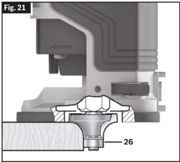 BOSCH GOF 13-25 Professional - Funcionamiento de la herramienta - 1