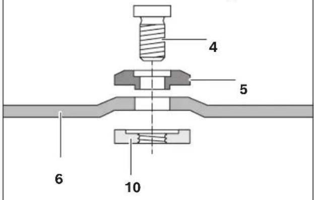 BOSCH GWS25-180JR Professional - Fixation de la meule abrasive - 2