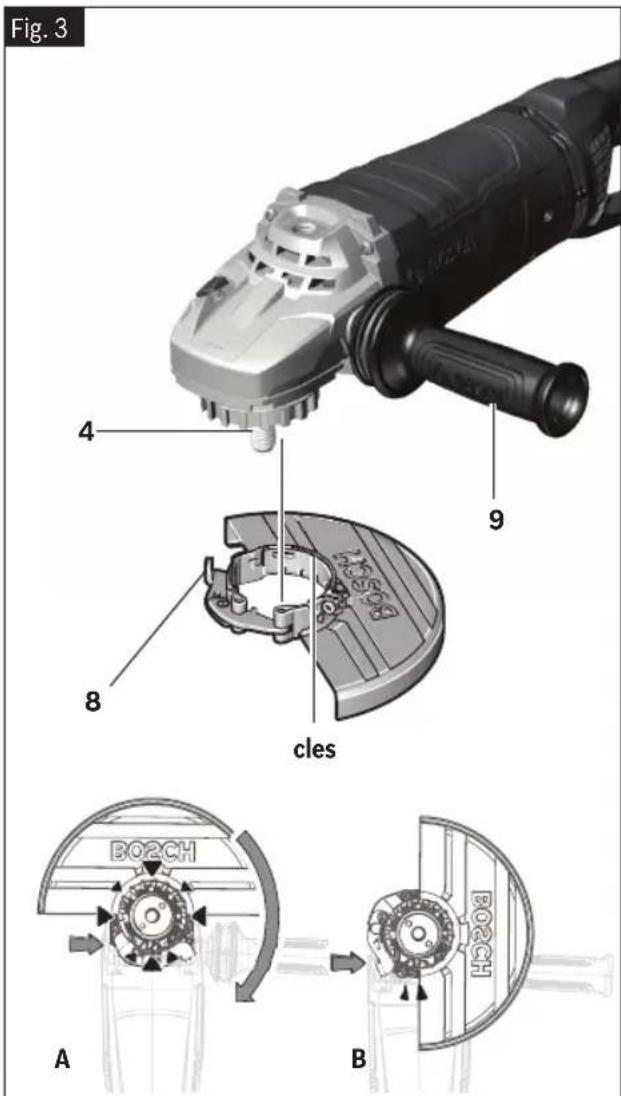 BOSCH GWS25-180JR Professional - Assemblage - 1