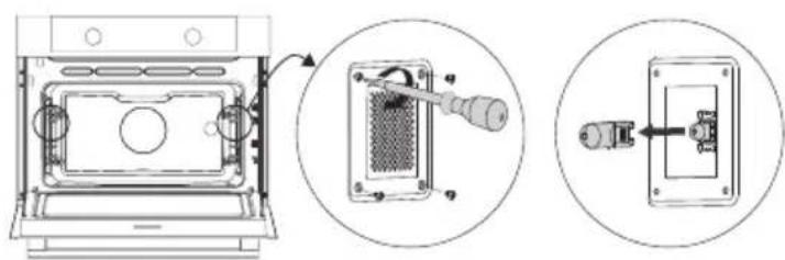 Atag MA4611D - Remplacer la lampe du four - 4