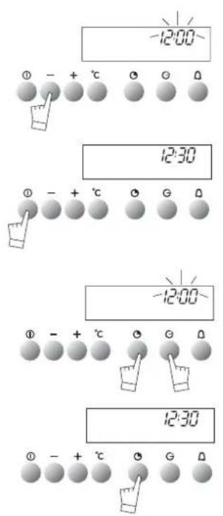 Atag SX3211C - setting the time - 1