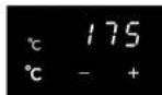 Atag OX611T - adjusting the standard oven temperature - 2