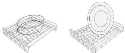 Atag SX111MU - grille-support avec standard pour assiettes - 1