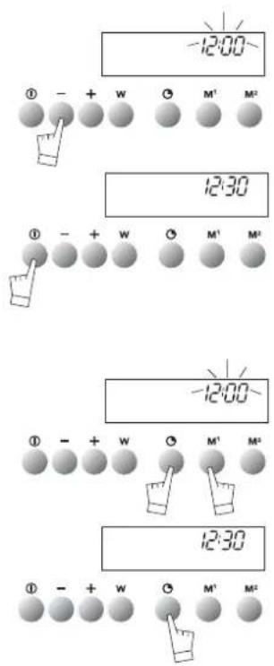Atag MA3092C - Einstellen der Uhrzeit - 1