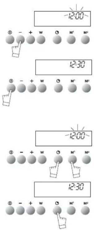 Atag MA3092C - setting the time - 1