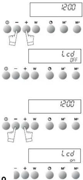 Atag MA3092C - setting the display to stand-by mode - 1