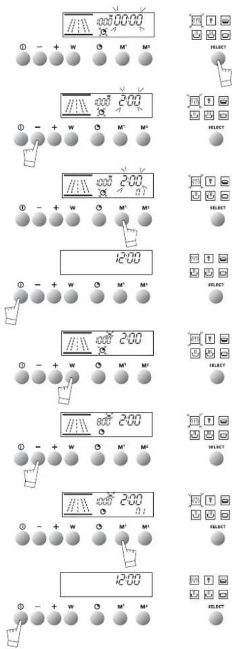 Atag MA3092C - mémoriser une cuisson - 1