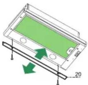 Atag WV6092A - Mounting the cooker hood in a cabinet without a shelf - 2