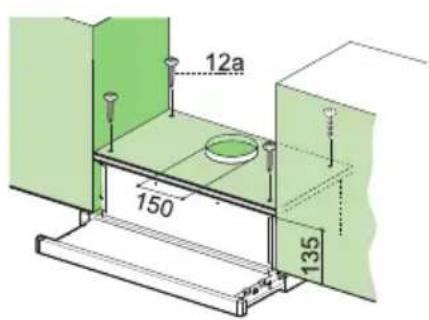 Atag WV6092A - Drilling holes in the supporting surface and mounting the hood - 1