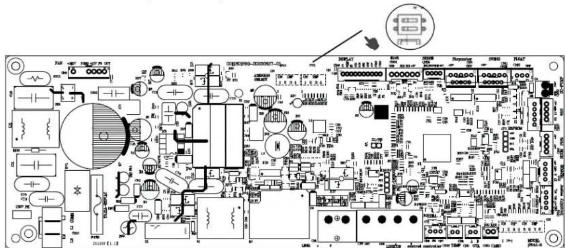 HAIER US12AB2BEA - Si le capteur de fuite n'est pas nécessaire ou installé, veillez à placer le commutateur DIP 2-2 sur OFF (voir l'illustration de droite). - 1