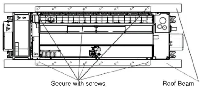 HAIER US12AB2BEA - Option 1: Joist Installation - 1