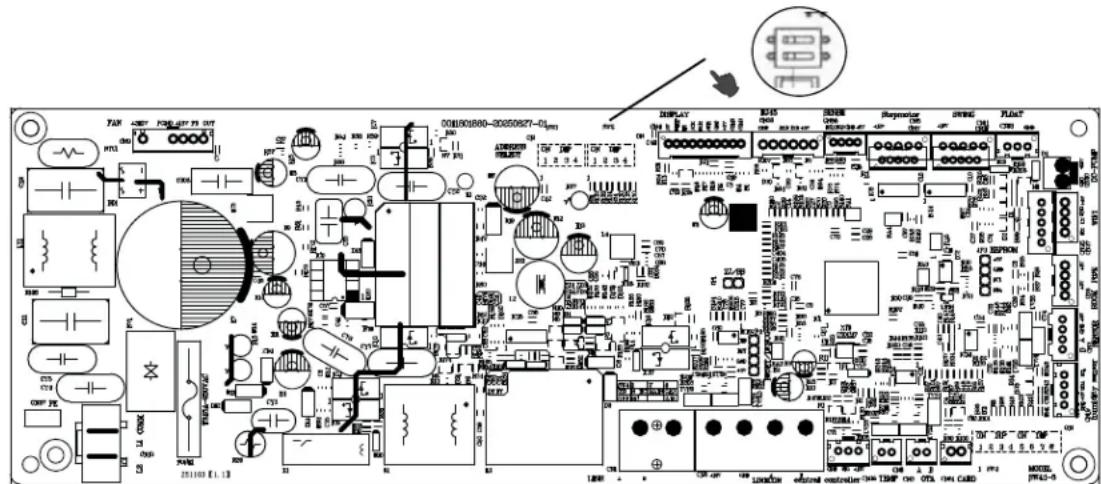 HAIER US12AB2BEA - Si el sensor de pérdida no es necesario o no está instalado, asegúrese de dar vuelta el interruptor dip 2-2 a OFF (Apagado) (consulte la imagen correcta). - 1