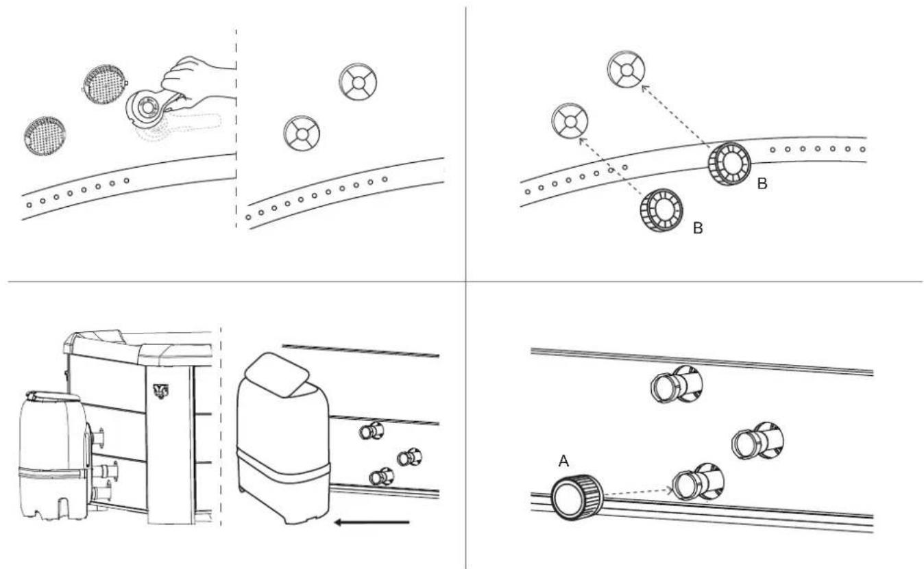 MSpa Tribeca F-TR062 - Water / Air Channel Stopper Instructions - 3