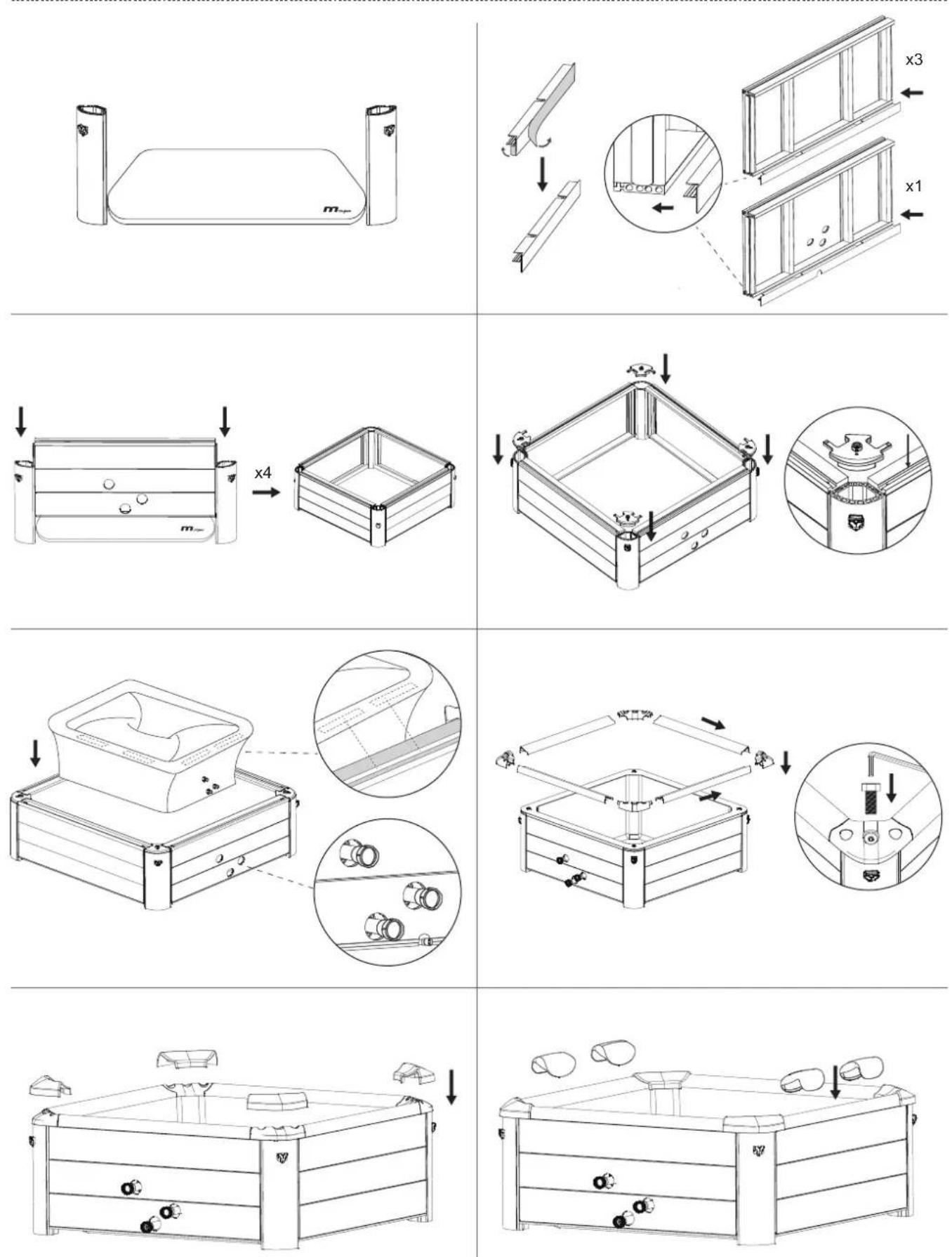 MSpa Tribeca F-TR062 - AUFSTELLUNG DES WHIRLPOOLS - 1