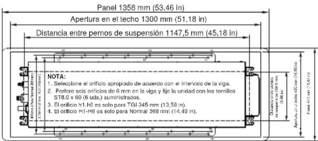HAIER US09AB2BEA - Instale el cassette de techo unidireccional: - 1