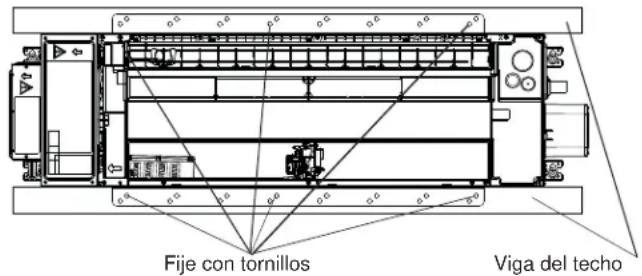 HAIER US09AB2BEA - Opción 1: Instalación en viga - 1
