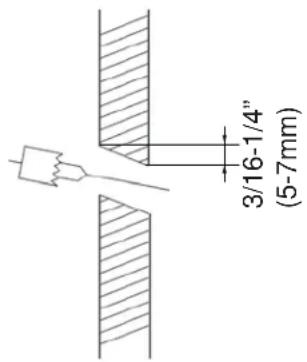 HAIER US09AB2BEA - Percer un trou dans le mur pour le tuyau de raccordement: - 1