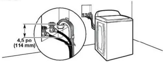 MAYTAG MTW5605RW - Système de vidange avec tuyau de rejet à l'égout mural - 1