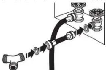 MAYTAG MED7205RR - Connect Inlet Hoses (on some models) - 2