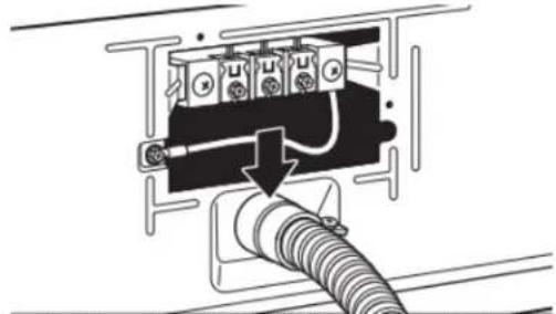 MAYTAG MED7205RR - Attach direct wire cable to strain relief - 1