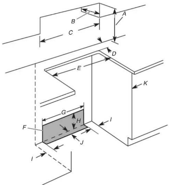 WHIRLPOOL YWSES3330TB - Cabinet Dimensions - 1