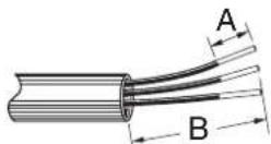 WHIRLPOOL WSES3330TW - Instalación de cable directo: Cable de cobre o aluminio - 1