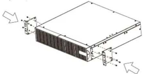 CONCEPTRONIC EBM01R24VB - Étape 1 : installation des équerres de rack - 1