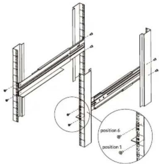 CONCEPTRONIC EBM01R24VB - Passaggio 2: Installazione delle guide rack - 2
