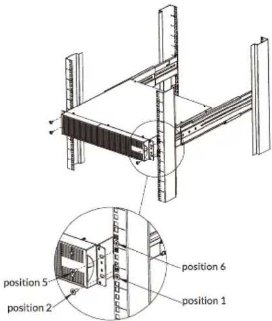 CONCEPTRONIC EBM01R24VB - Passo 3: Instalação do módulo de baterias no rack - 1