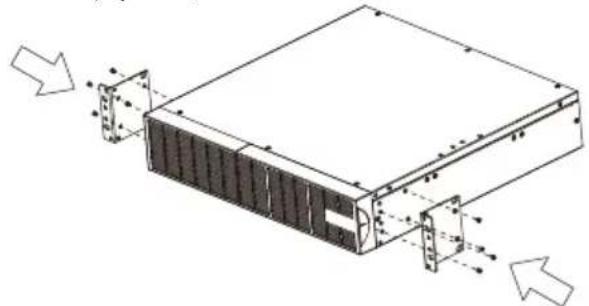 CONCEPTRONIC EBM01R24VB - Paso 1: Instalación de los soportes de rack - 1