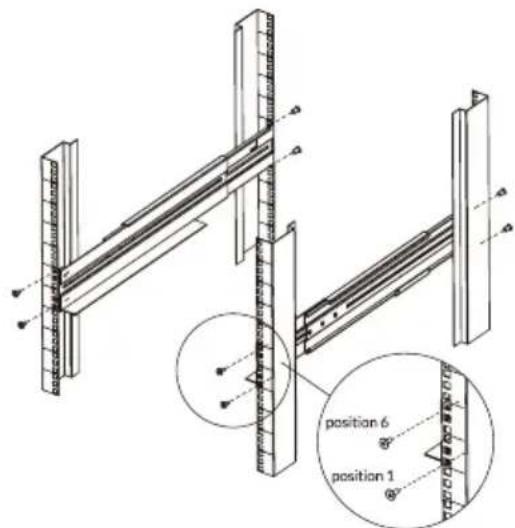CONCEPTRONIC EBM01R24VB - Paso 2: Instalación de los rieles del rack - 2