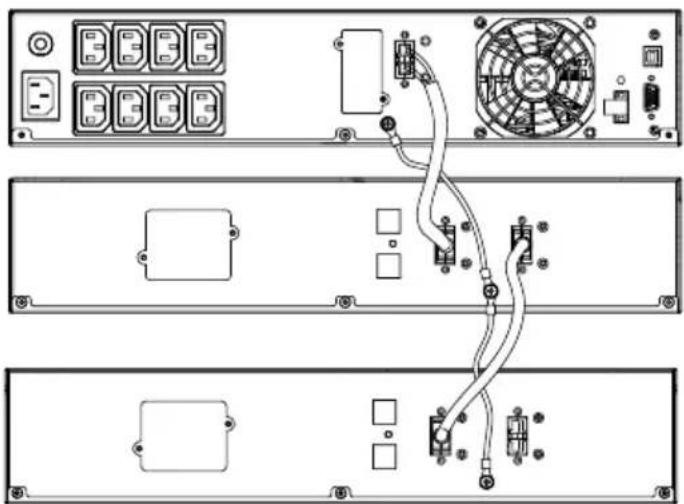 CONCEPTRONIC EBM01R24VB - Connexion n°1 : MODULE d'alimentation (UPS) avec un MODULE de batteries - 2