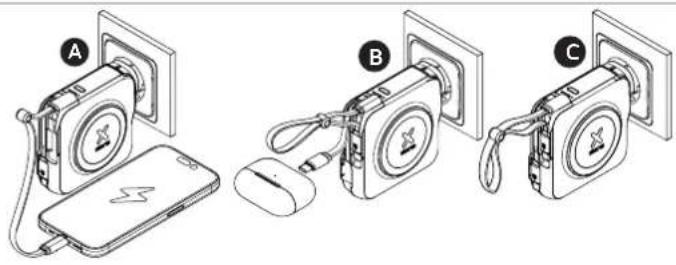 Xtorm XTPP101 - CHANGING THE PLUGS AC CHARGING3 4 - 2