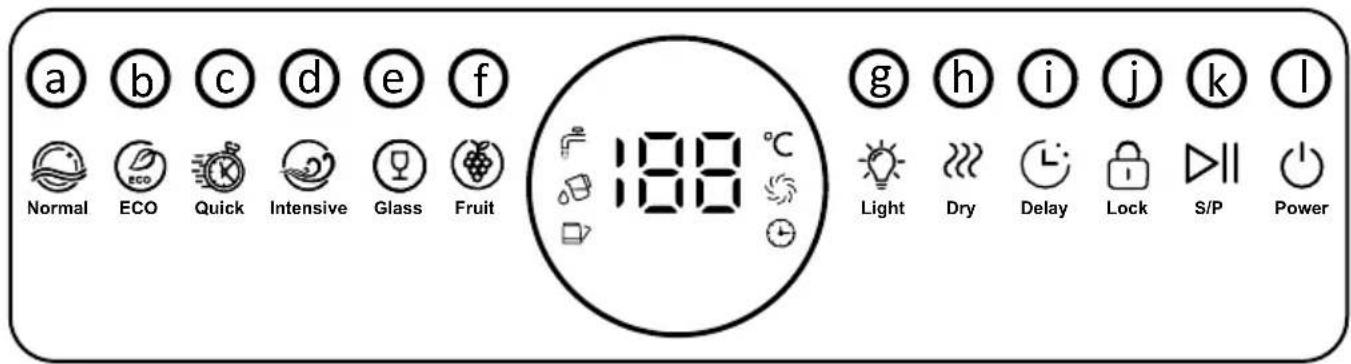 Duronic DW10 - Bedienfeld - 1