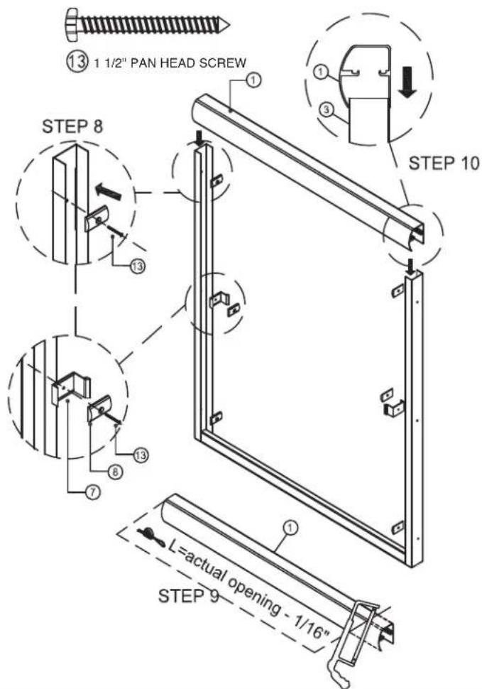 CRAFT + MAIN Cove CVST6060 - INSTALLATION PROCEDURE / STEP 6 / STEP 7 - 1