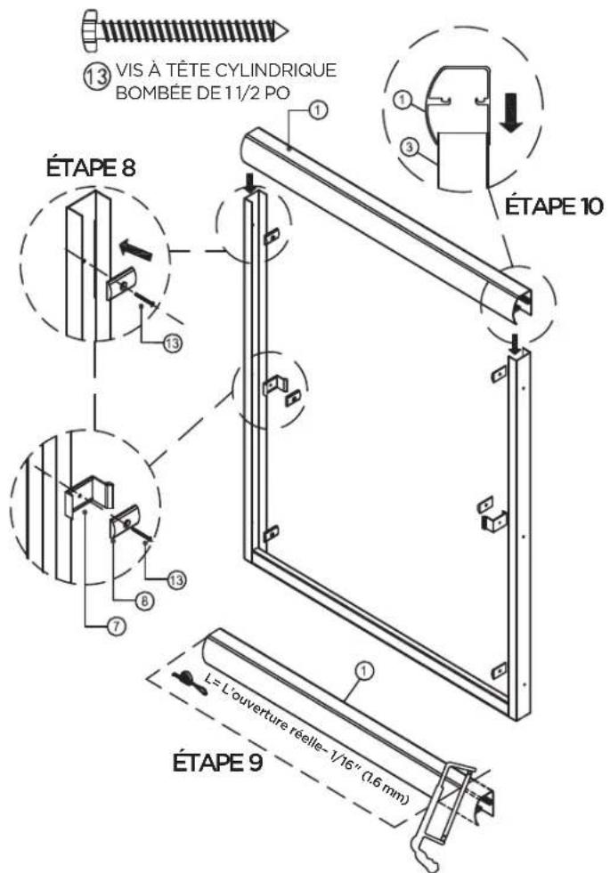 CRAFT + MAIN Cove CVST6060 - PROCÉDURE D'INSTALLATION/ÉTAPE 8/ÉTAPE 9/ÉTAPE 10 - 1