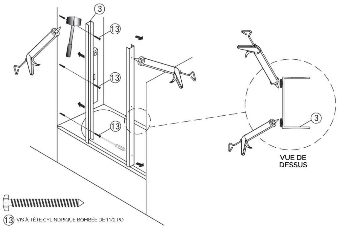 CRAFT + MAIN Cove CVST6060 - PROCÉDURE D'INSTALLATION/ÉTAPE 5 - 1