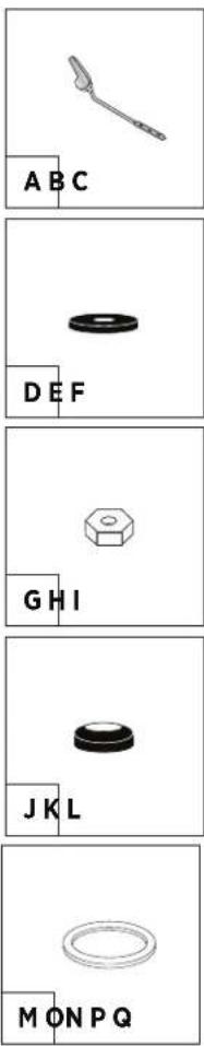 CRAFT + MAIN Easley Flush Guard TL-5800AFH - LISTE DU MATÉRIEL ET DES PIÈCES - 1