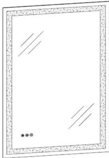 CRAFT + MAIN LED4836-RT - Miroir illuminé avec DEL réglable et détecteurs tactiles de buée LED2436-RT / LED4836-RT - 1