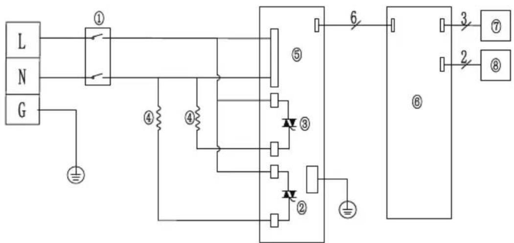 COMFEE CWH3.5EA1W - Interner Verdrahtungsplan - 1