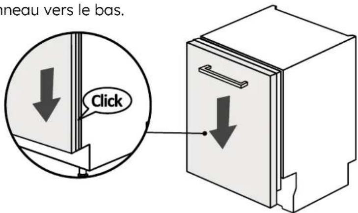 HAIER XS 4B0M3SB-84 - Installation du panneau - 5