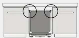 HAIER XS 4B0M3SB-84 - Bevestiging van de machine aan de keuken - 4