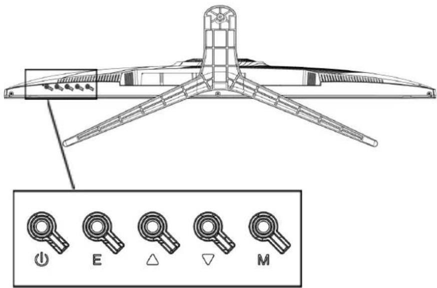 Japannext JN-IPS326K-HSPC9 - Description of the display button - 1