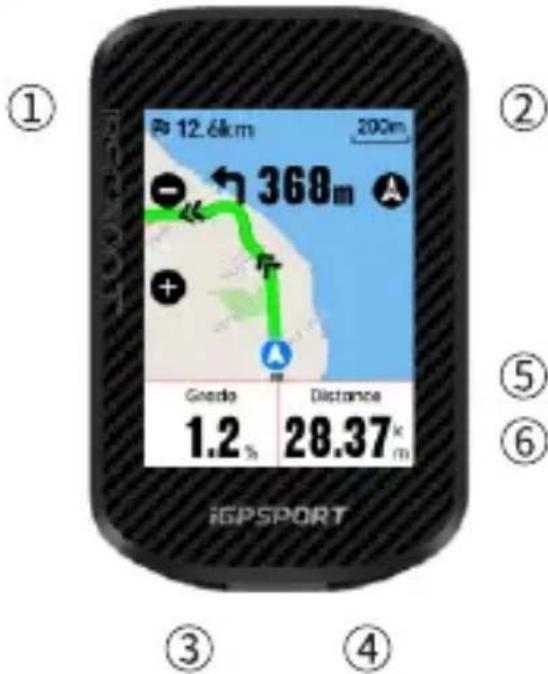 iGPSport BSC300T - Boutons de l'appareil - 1
