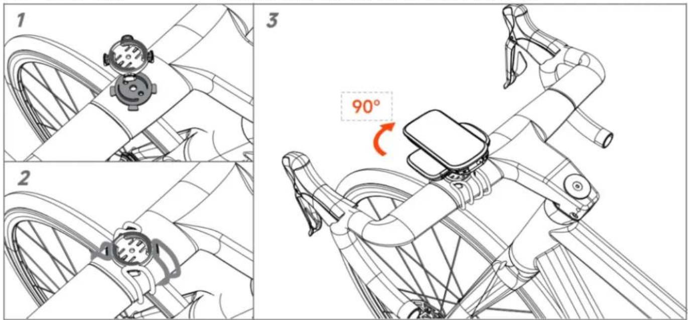 iGPSport BiNavi Air - 安装码表 - 1