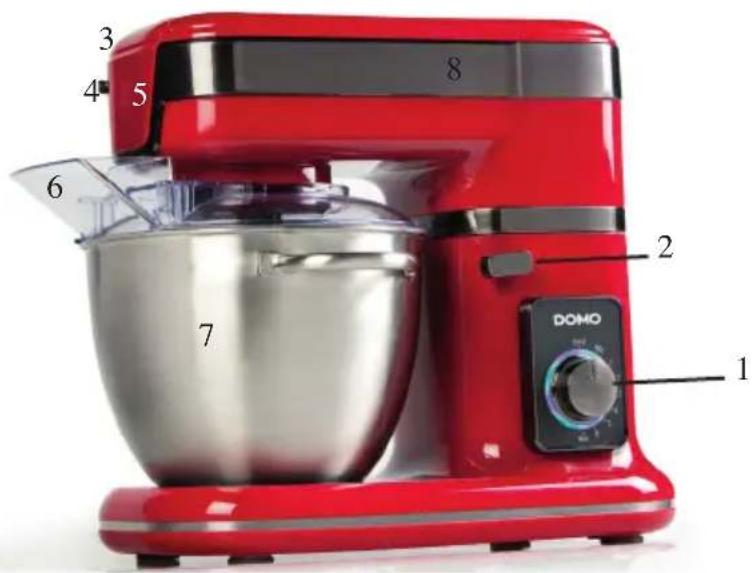 DOMO DO9073KR - ONDERDELEN - 1